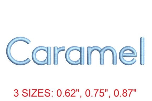 Download Caramel Embroidery Font - Embroidery font Collection