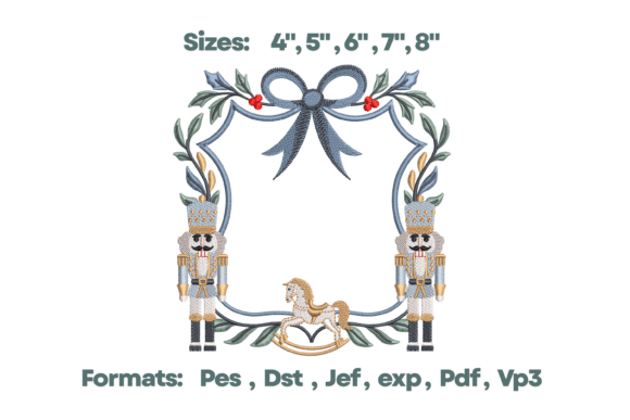 Download Blue Nutcracker Rococo Monogram Design - Gram Collection