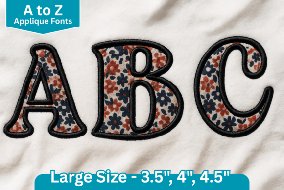 Download Royal Patch Applique Embroidery Font - Embroidery font Collection