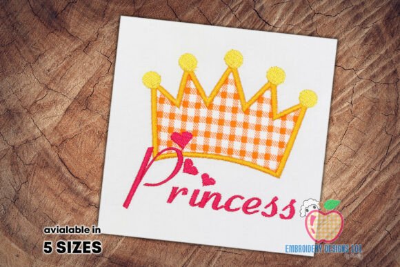 Download Beautiful Princess Crown Design Applique - Princess crown Collection