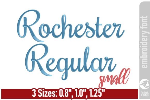 Download Rochester Embroidery Font - Small - Embroidery font Collection