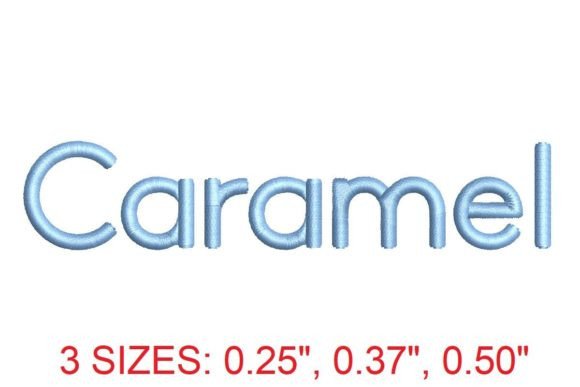 Download Caramel Embroidery Font - Embroidery font Collection