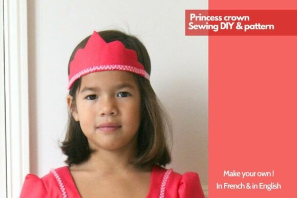 Download Girls Princess Crown Sewing DIY Pattern - Premium Resources