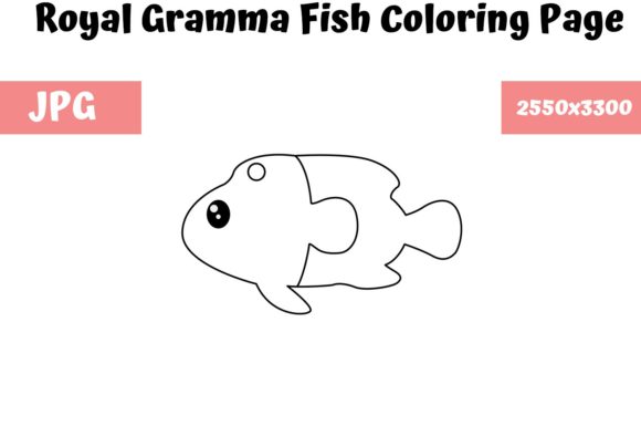 Download Royal Gramma Fish - Coloring Page Kids - Gram Collection