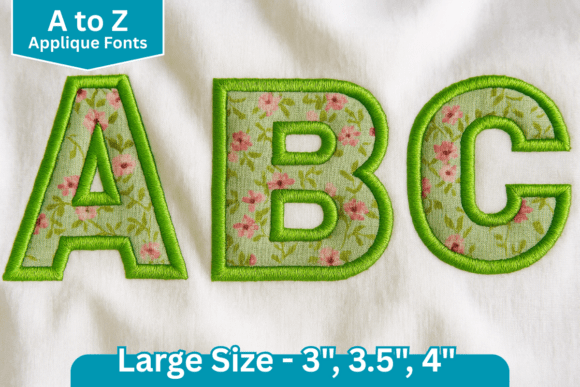 Download Bold Applique Block Embroidery Font - Embroidery font Collection