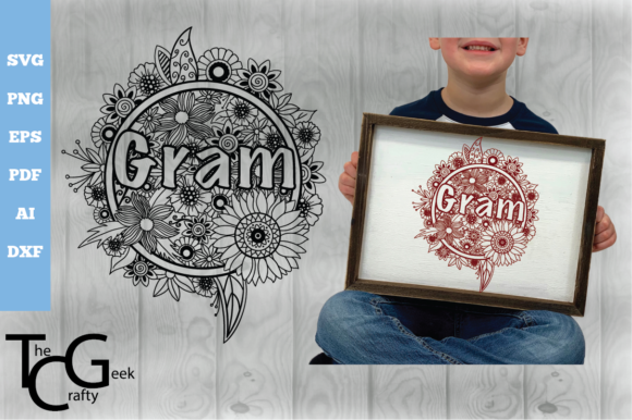 Download Gram  Floral Zentangle SVG - Gram Collection