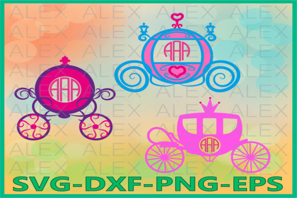 Download Princess Carriage Monogram - Gram Collection